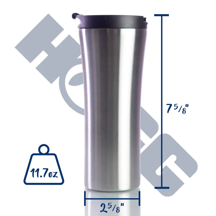 16oz Slim Travel Mug *Leakproof screw on lid