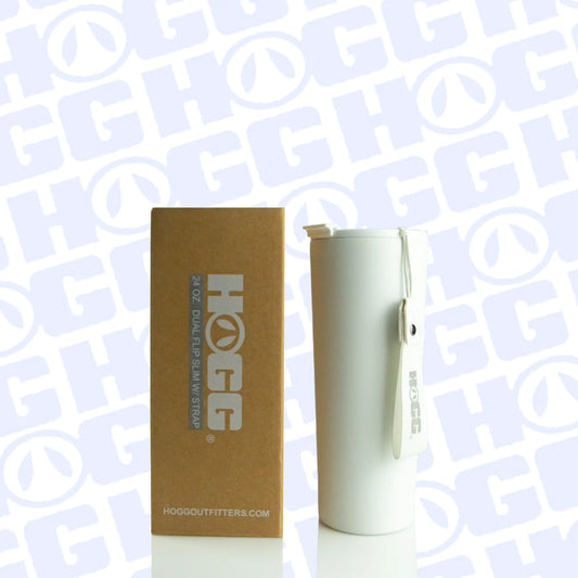 24oz Dual Flip with Strap WHITE