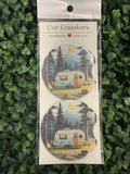 Camping Themed Car Coasters